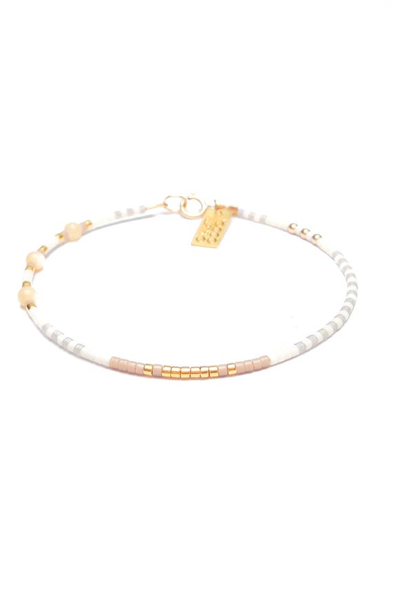 Fine Bracelet dainty bracelet gold seed bead bracelet Gold | Etsy