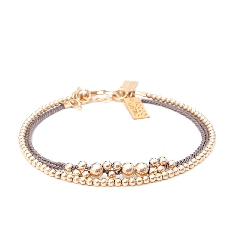 Beaded Bracelet Gold Bead Bracelet Beaded Gold Bracelet Silk Etsy UK