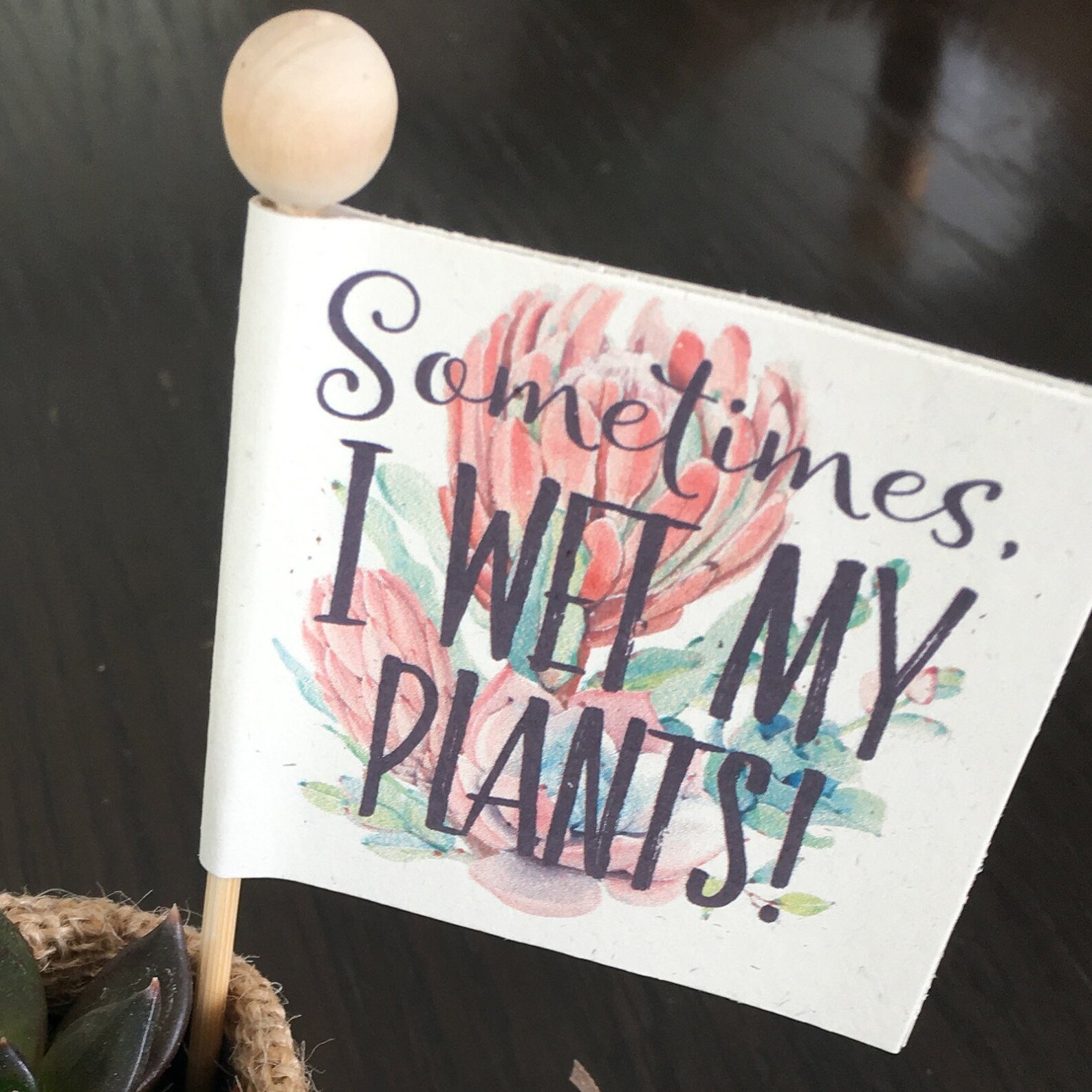 Baby Shower Favor Tags Plant Puns Personalized Custom Tags // Etsy