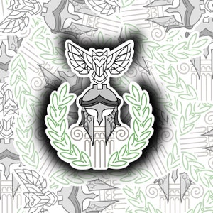 Athena vinyl sticker; mythology sticker; Athena goddess of wisdom