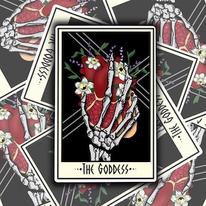 persephone vinyl sticker; persephone tarot sticker; underworld tarot sticker; greek mythology sticker