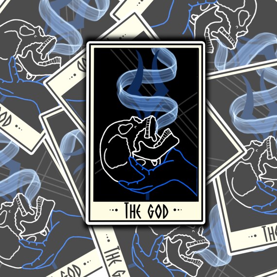 Hades Tarot Card Sticker Underworld Tarot Sticker Greek Etsy