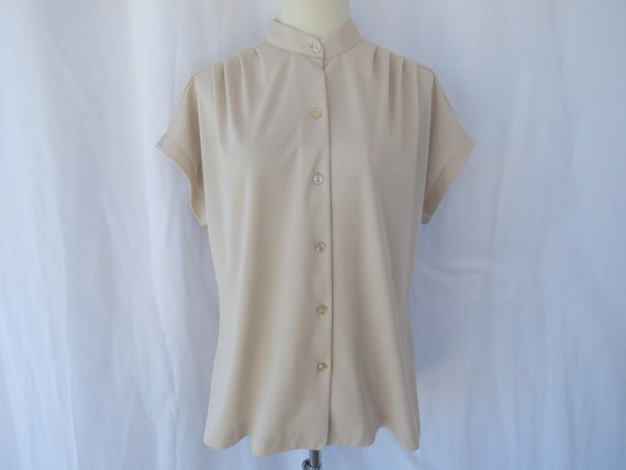 Vintage 70s Graff Californiawear Pleated Cap Slee… - image 2