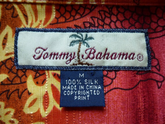 Vintage 90s Tommy Bahama 100% Silk 