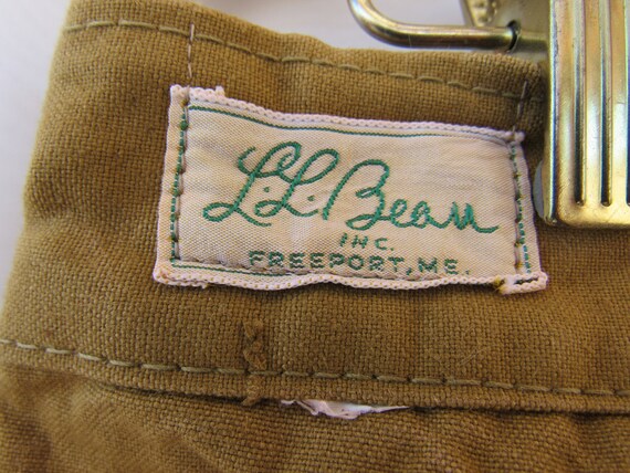Vintage 50s 60s L.L. Bean Freeport ME Canvas Cotton Hunting Pants 