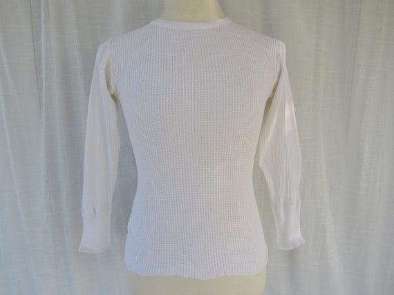 Vintage 50s 60s Penmans Thermal Cotton Undershirt… - image 2