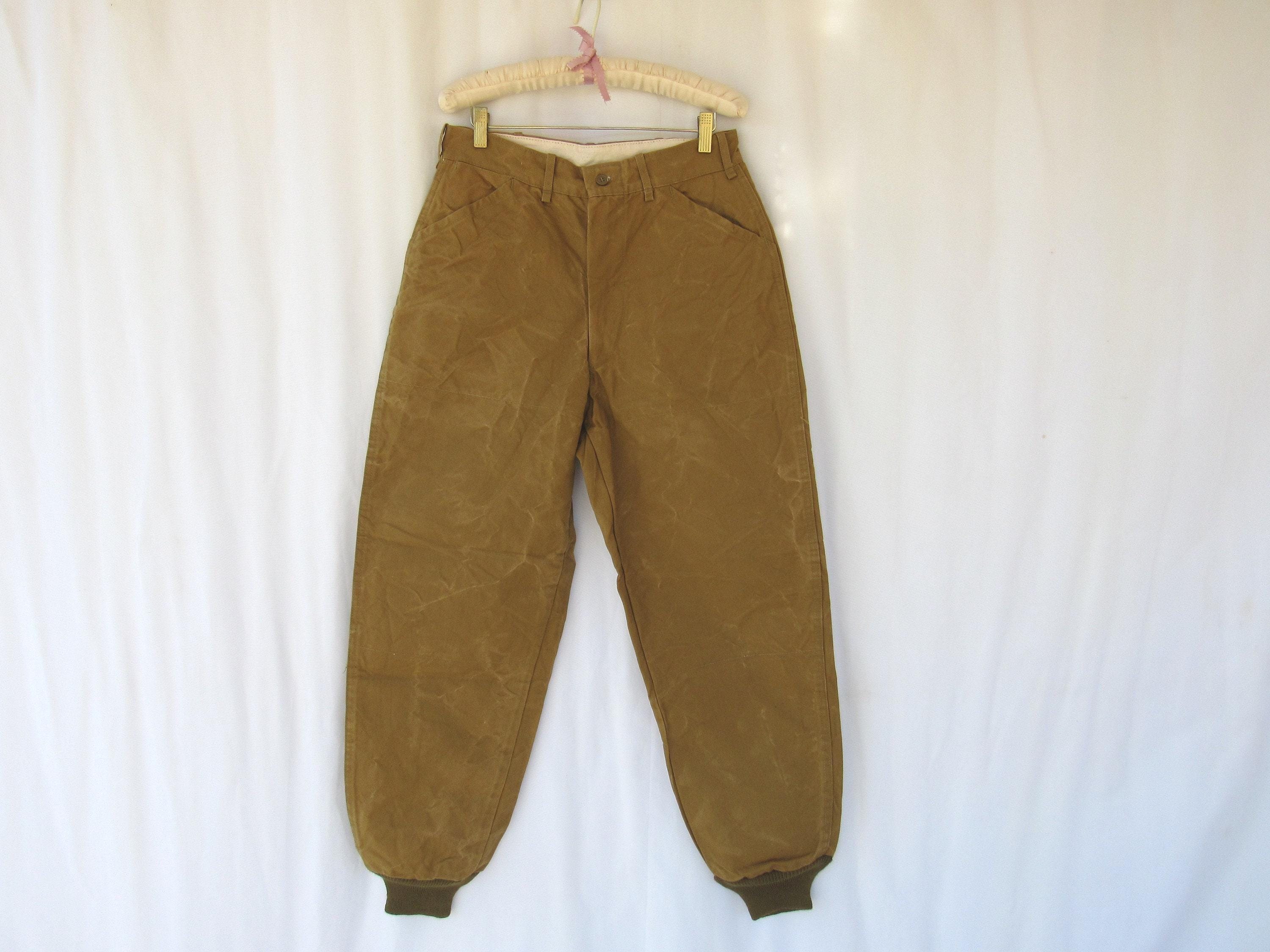 Vintage 50s 60s L.L. Bean Canvas Hunting Pants: Cotton Utility 
