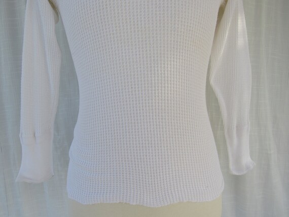 Vintage 50s 60s Penmans Thermal Cotton Undershirt… - image 4