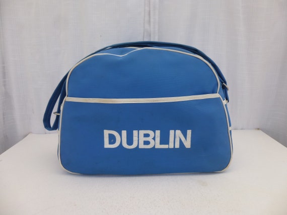 Vintage 60s Irish Dublin Shoulder Bag Travel Carr… - image 1