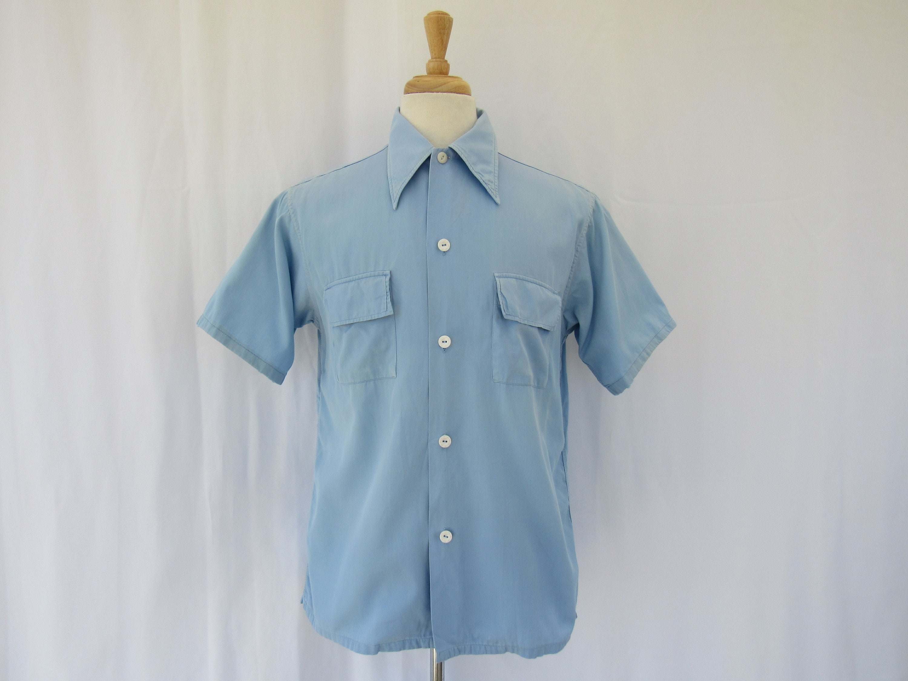 50s vintageBRENT cotton work shirt！