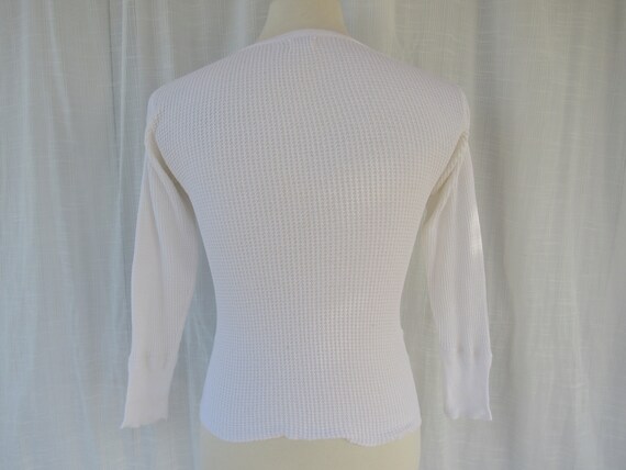 Vintage 50s 60s Penmans Thermal Cotton Undershirt… - image 6