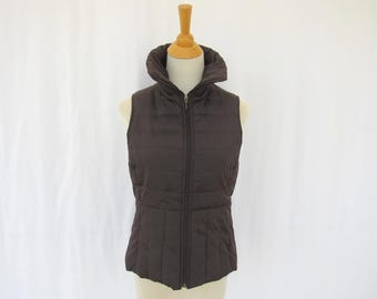 ジャケット・アウター 80s vintage reversible down vest jacket Vintage Reversible First Down Puffer Vest Big Logo Outwear Fashion