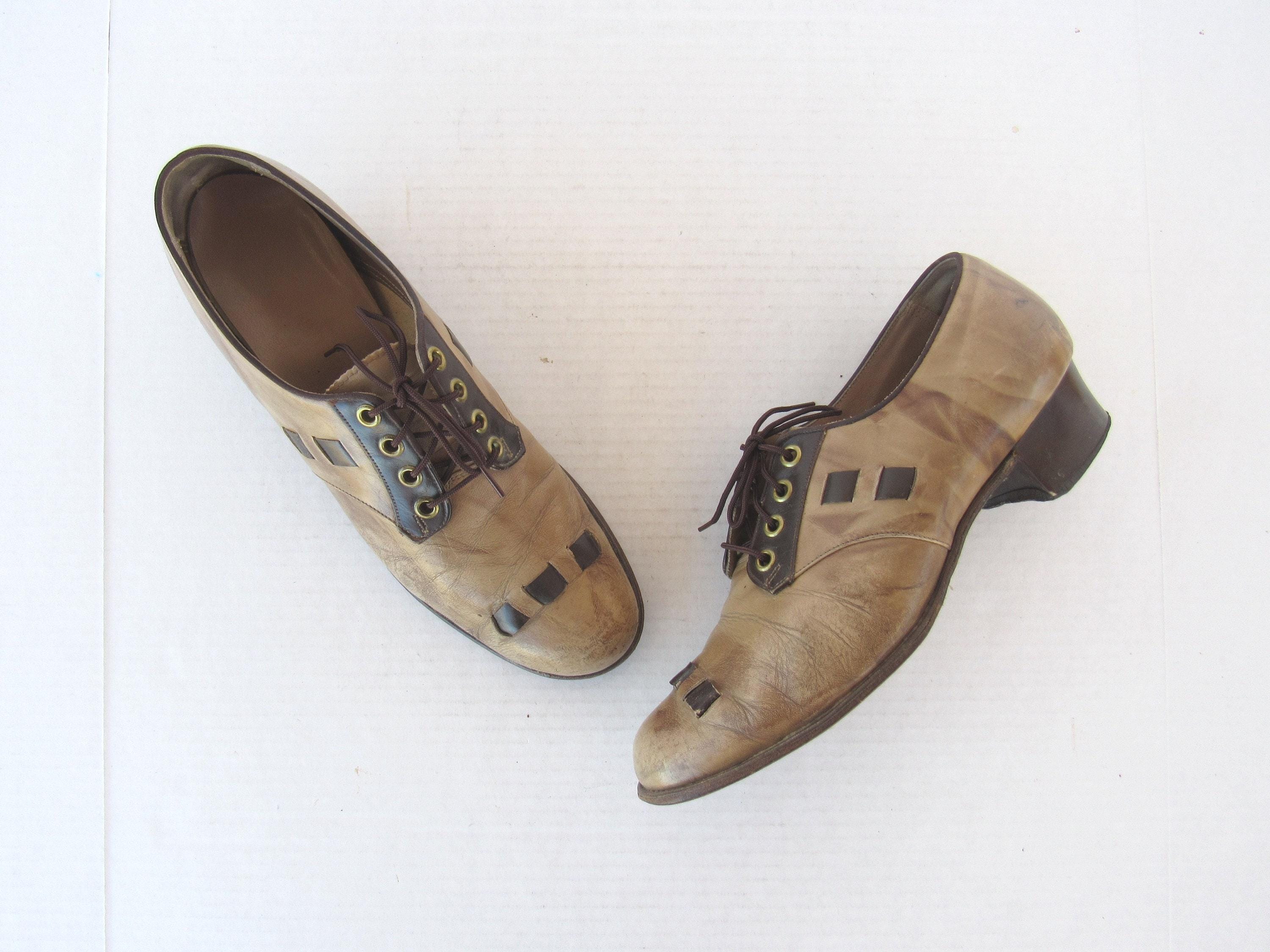 Two Tone 50s Shoes - Etsy