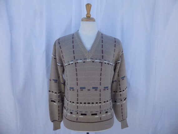 【送料無料（一部地域を除く）】 80s 70s vintage 鍾乳石？ デザインニット kennington トップス