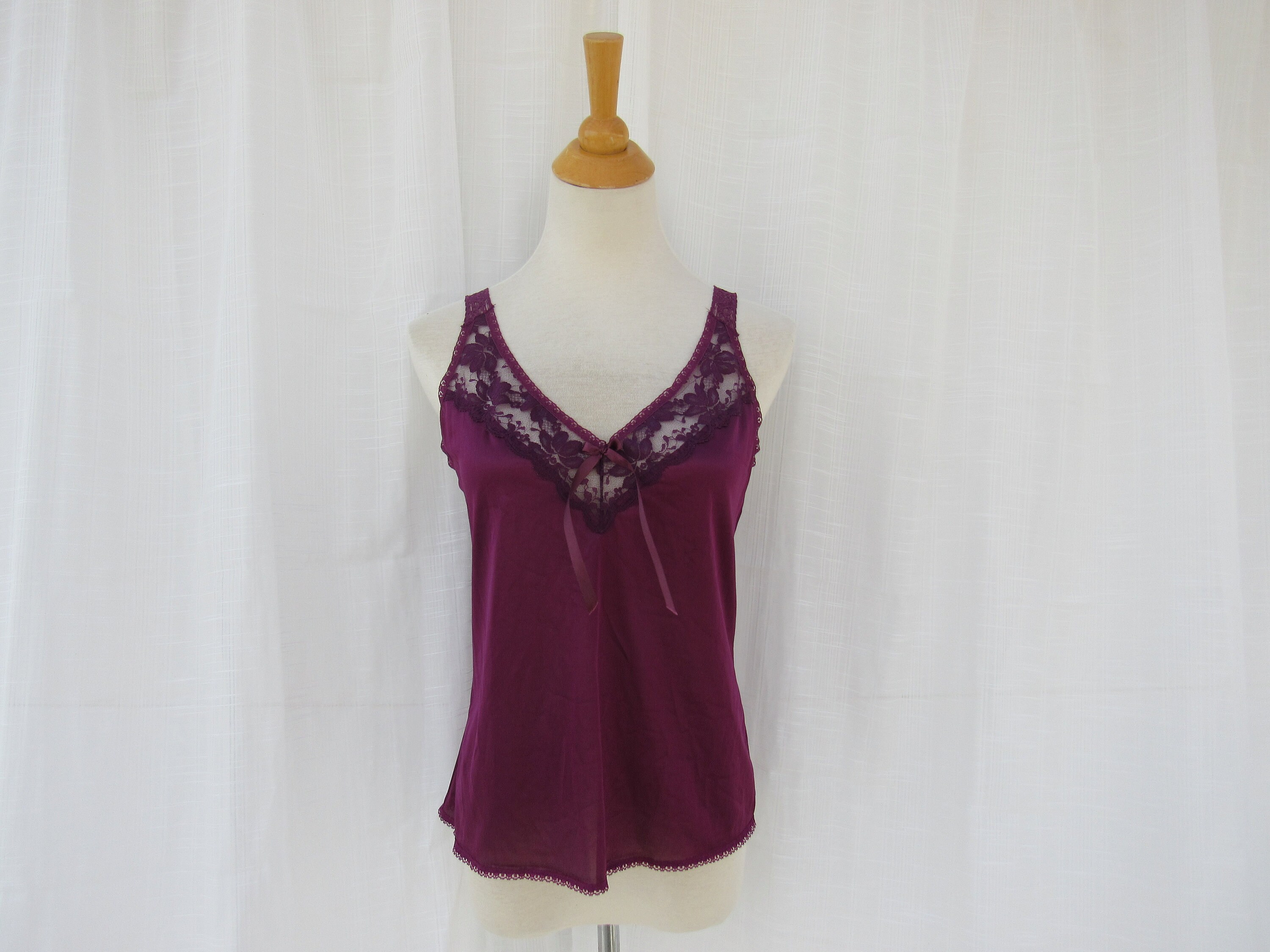 Vintage 70s 80s Maidenform Wise Buys Lacy Camisole Chemise