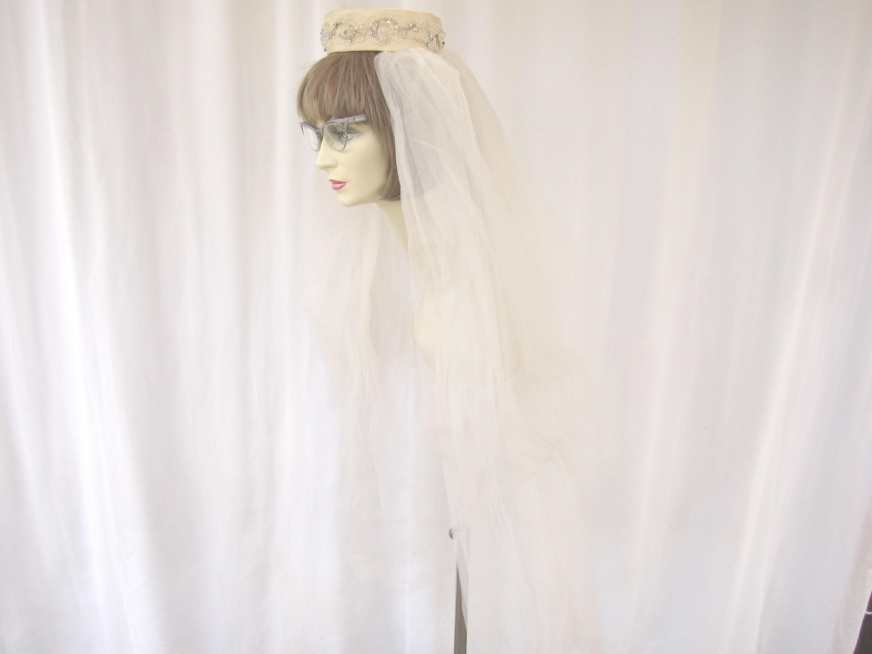 Vintage 1980s Tulle Headband - Etsy display picture 1