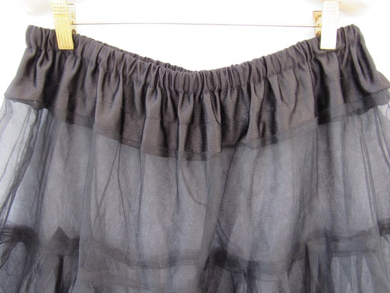 Vintage 60s Ruffle Sheer Layered Short Crinoline … - image 9