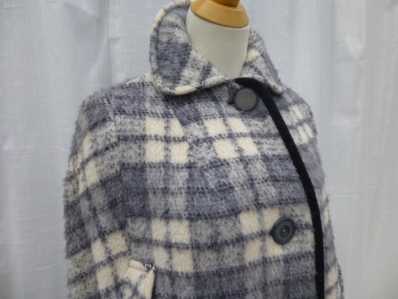Vintage 60s Penguin Tartan Plaid Wool Buttoned Po… - image 5