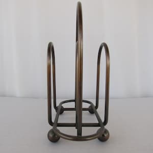 Divisor de cartas con soporte para clasificar y ordenar cartas de metal arqueado de estilo Art Decó de los años 50 y 60, estilo retro de mediados de siglo / leer descripción / Glam Garb