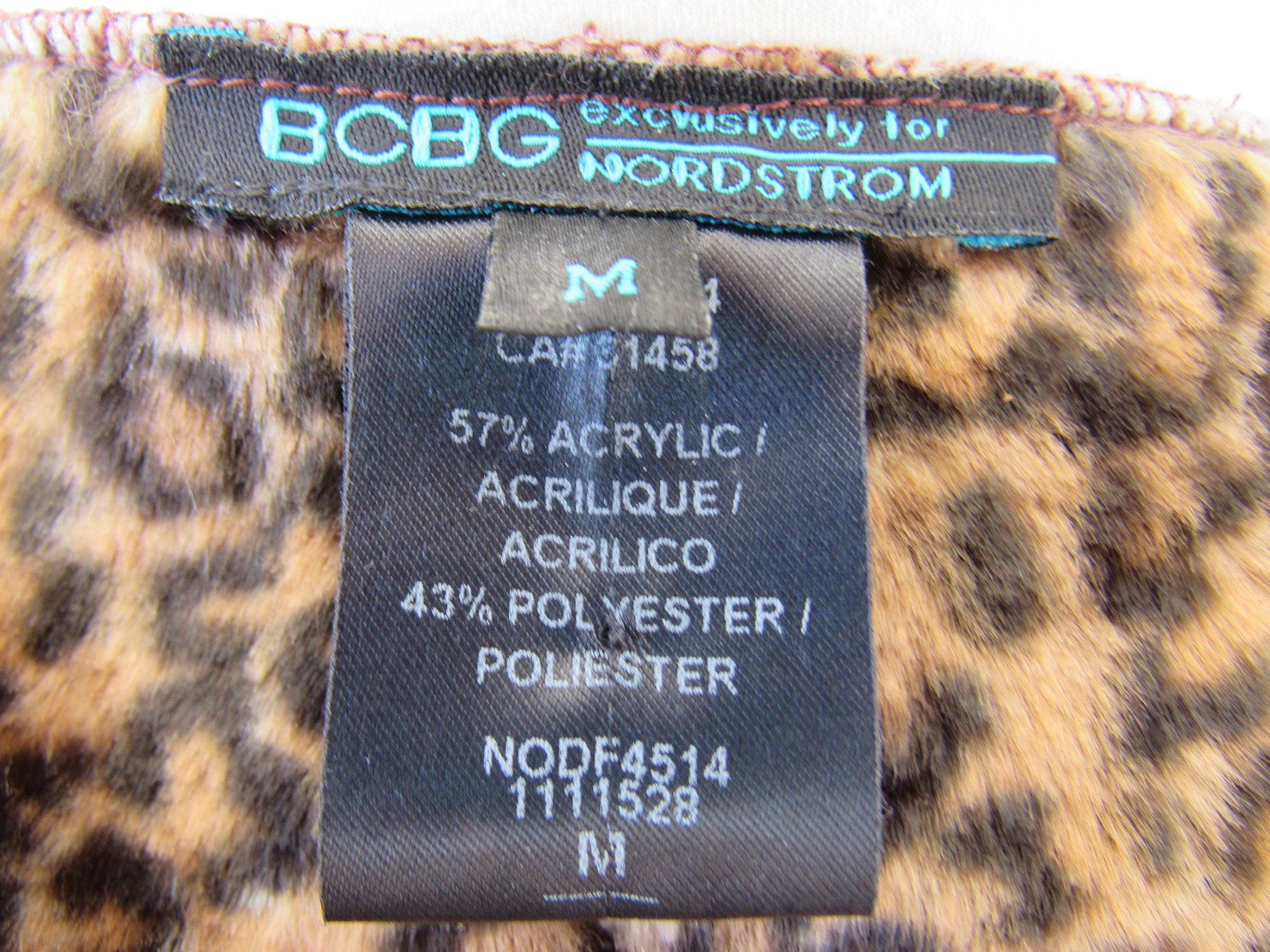 Vintage dotox BCBG Nordstrom Cheetah