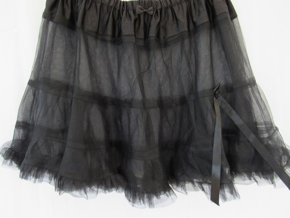 Vintage 60s Ruffle Sheer Layered Short Crinoline … - image 6