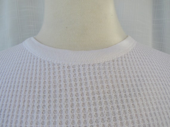 Vintage 50s 60s Penmans Thermal Cotton Undershirt… - image 5