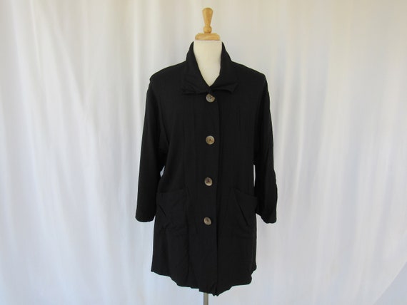 Vintage Y2K Opus 204 Design Seattle Textured Linen Woven Buttoned 
