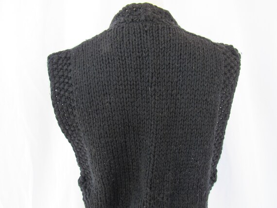 Vintage 60s 70s Loosely Knitted Textured Wool Ope… - image 9