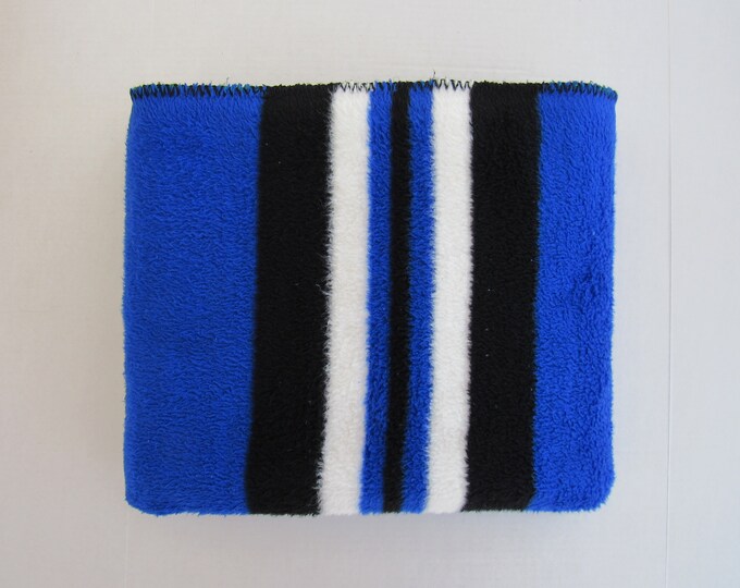 Vintage 80s 90s Biederlack Aurora Reversible Striped Acrylic Throw