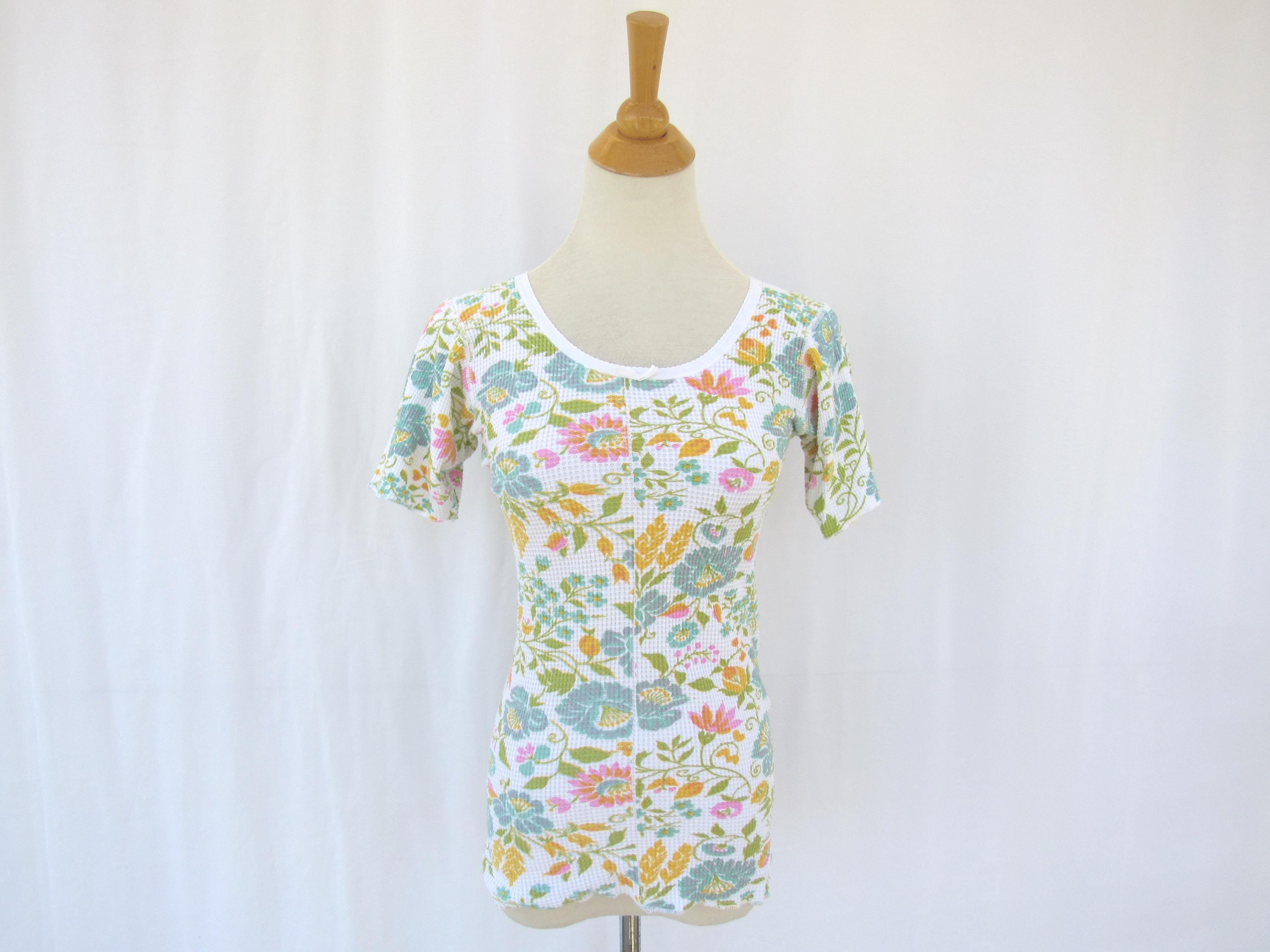 Vintage Floral Thermal Shirt - Etsy