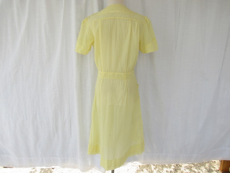 Vintage 50s 60s Sheer Seersucker Buttoned A-line Shirt Dress - Etsy