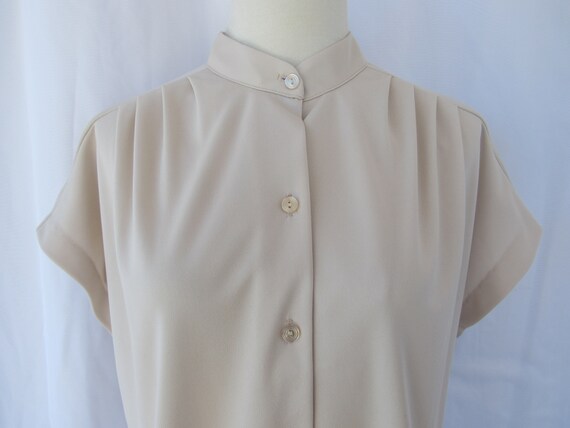 Vintage 70s Graff Californiawear Pleated Cap Slee… - image 3