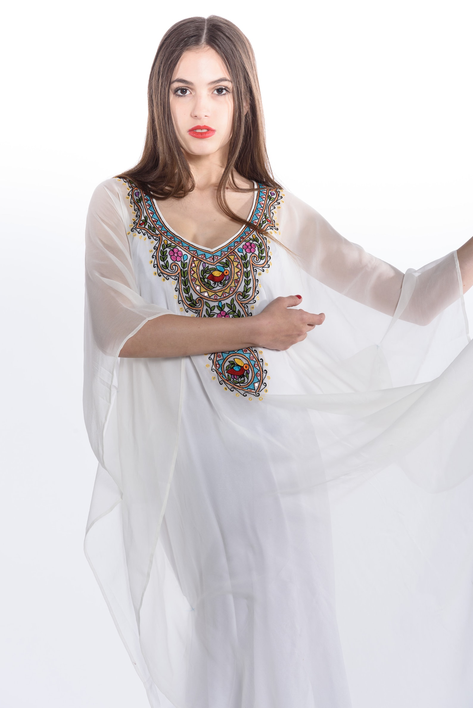 White Maxi Dress, Mexican Dress, Plus Size Clothing, Mexican Wedding ...