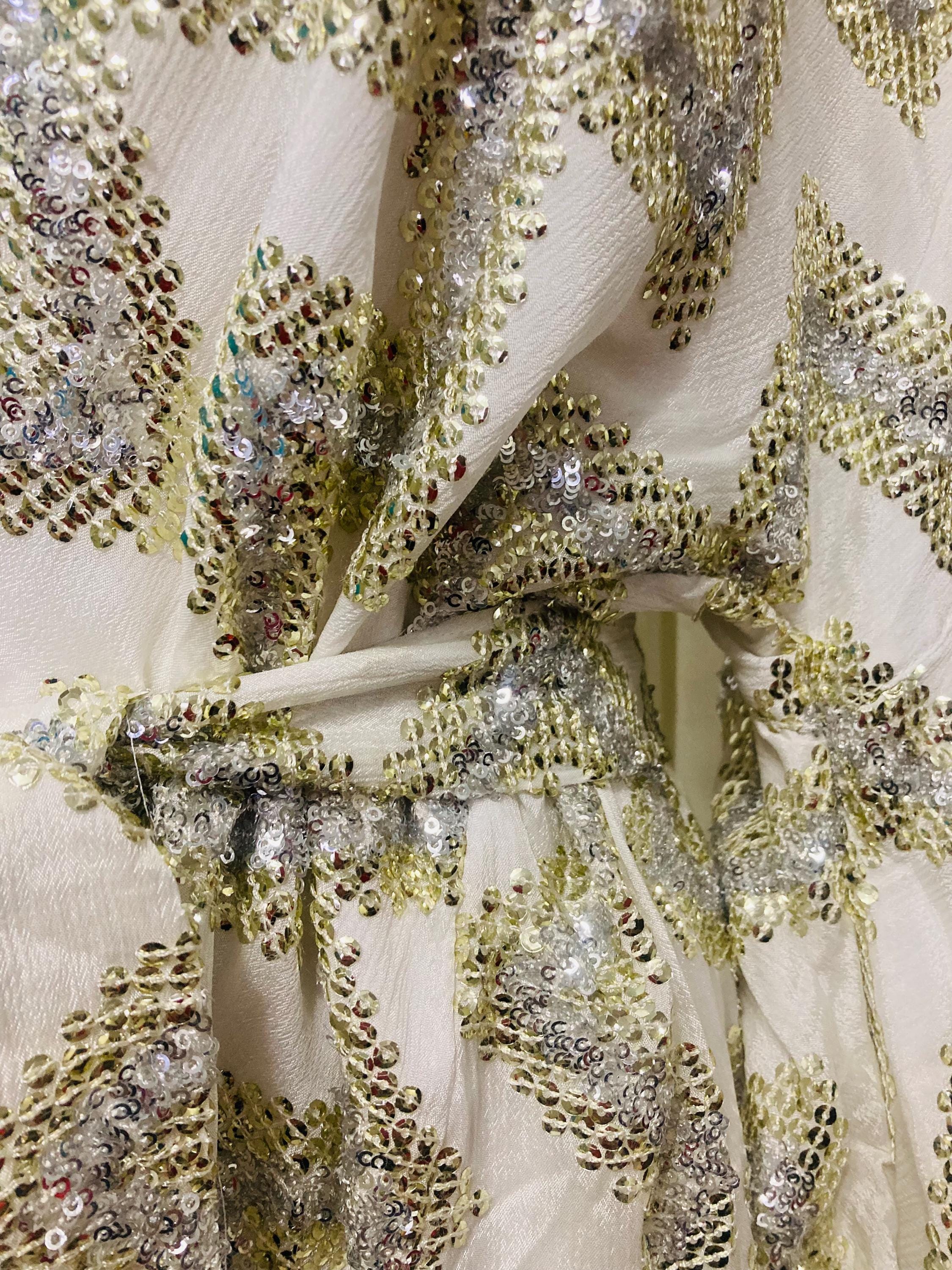 silver sequin kimono dress Men's Silver Sequin Kimono
