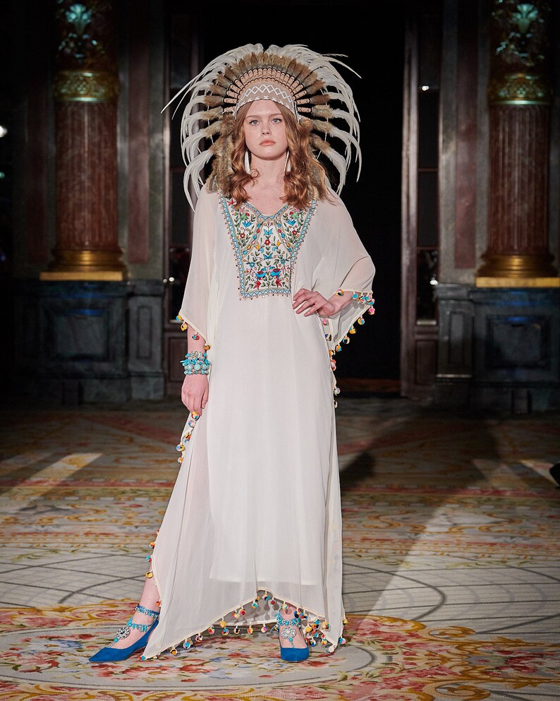 Kaftan Dress Boho Maxi Dresses Beach Wedding Kaftan Beach Etsy