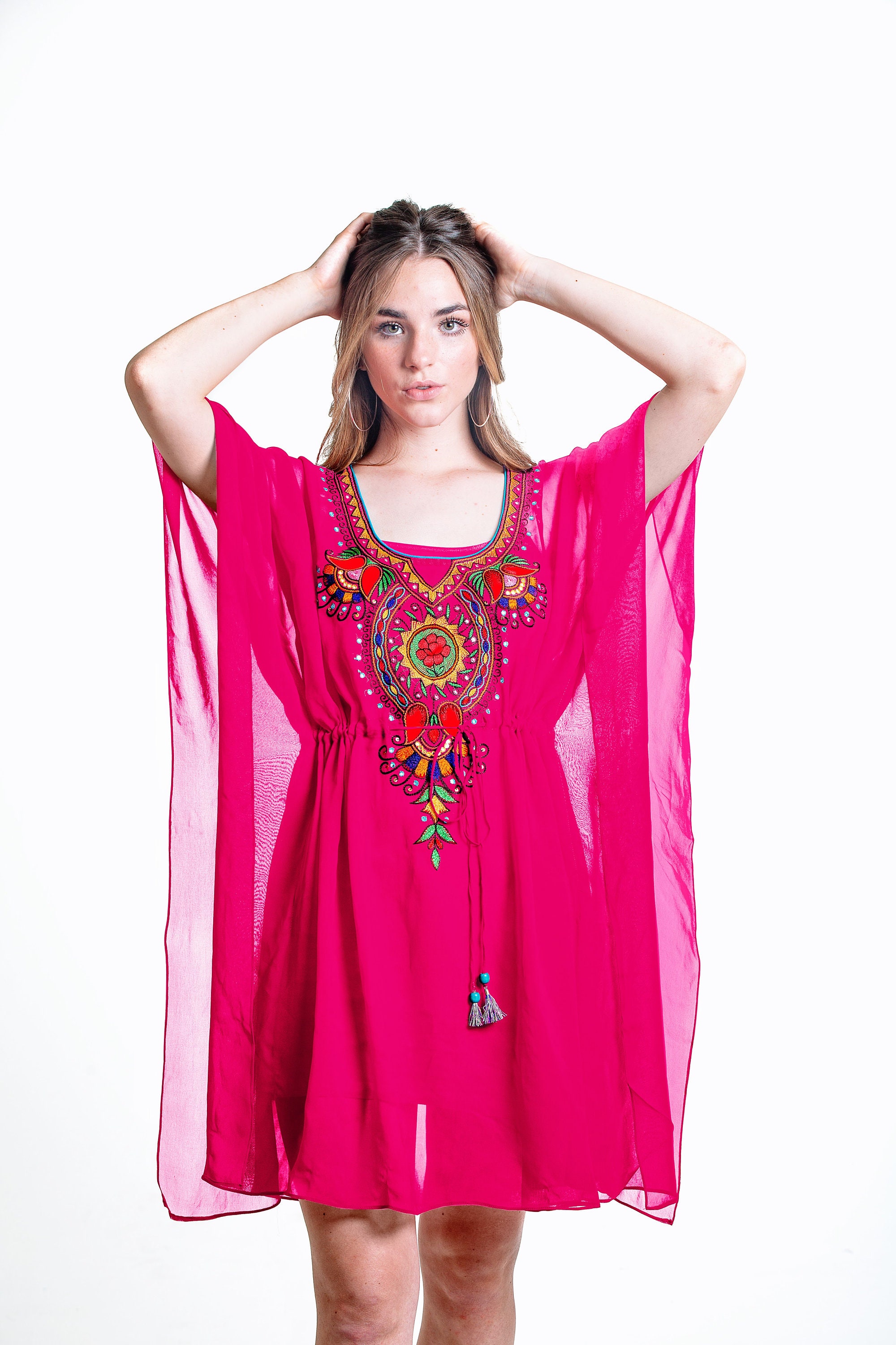 Party Black Kaftan Dress