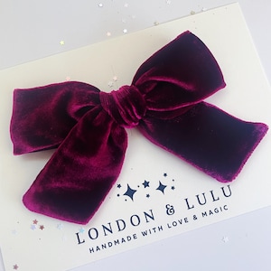 Blackberry silk velvet kids hair bow clip baby nylon headband girls pigtails accessories Christmas mulberry berry pink red black