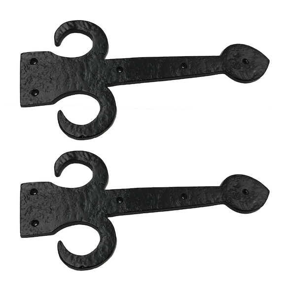 Wrought Iron Antique Reproduction Door Strap 12.25/" STRAIGHT ARROW DS-110
