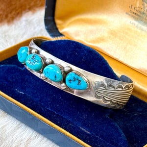 Vintage Turquoise Bracelet - Etsy