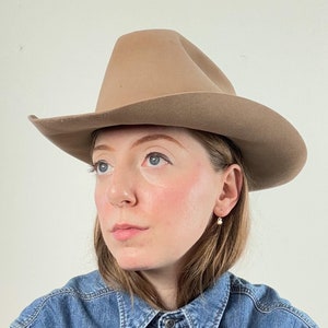 Vintage 1950s Distressed Resistol Western Felt Cowboy Hat 7