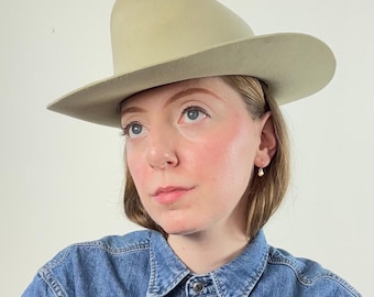 1960s Stetson 3X Beaver Open Road Fedora Cowboy Hat - Size 7 - Etsy