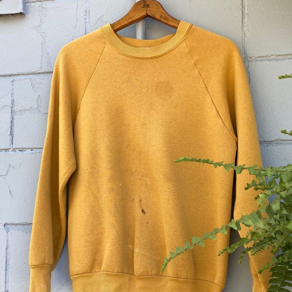 Sweat-shirt Raglan en détresse des années 1980