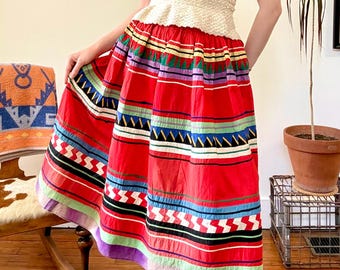 On Hold-Rare Handmade Vintage 30s 40s Seminole Patchwork Tiered 
