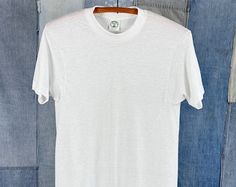 Vintage 1970s 80s Brut White T Shirt