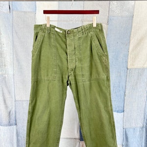 37x33 1960s OG 107 Military Army Fatigue Pants first pattern