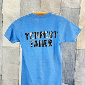 Vintage 1970s 80s Tempest Tamer Letter Iron On Ringer Tee
