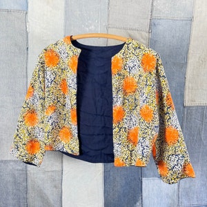 Vintage 1960s Reversible Linen Bolero