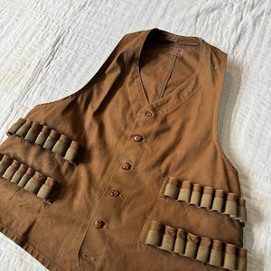 トップス 1940'S VINTAGE / DUCK VEST Antique 1920s Duxbak Shooting Vest - Etsy