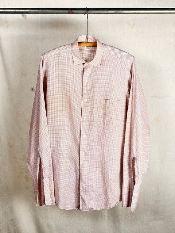Vintage 1950s Arrow French Cuff Sanforized Shirt