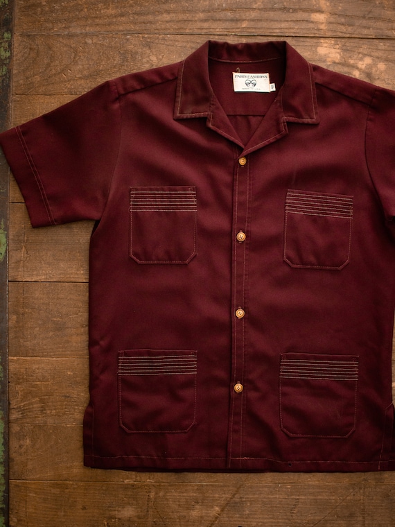 Mens Leisure Shirt | 70s Polyester Shirt | 60s Mod